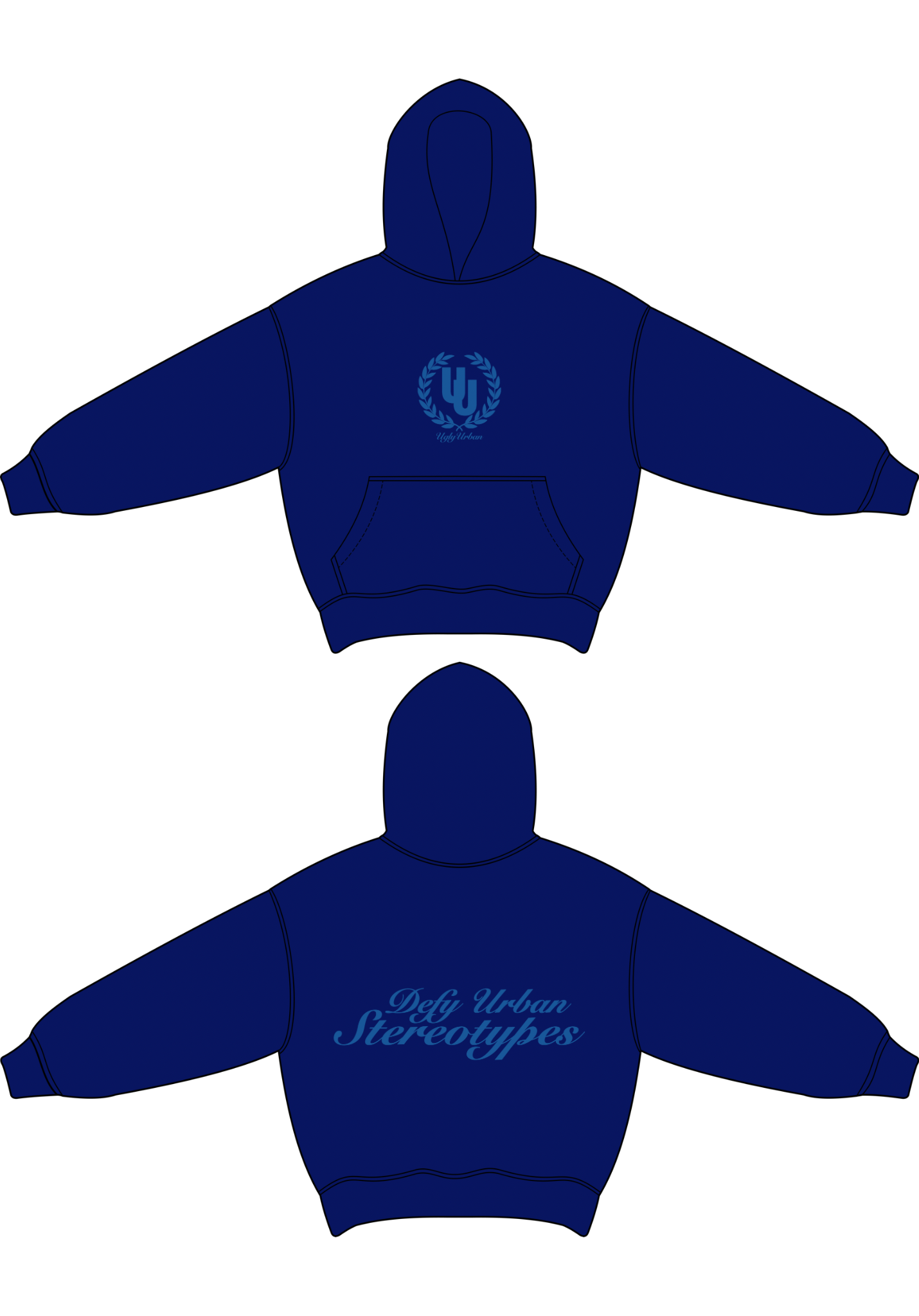 UU French Terry Dodger Blue Hoodie (Pre Order)